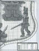 Schema punto croce Calza Soldato7