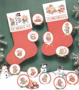 Schema punto croce Calza Topini 2a