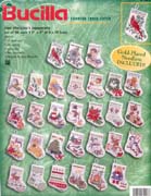 Schema punto croce Mini Calze 1a