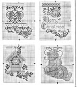 Schema punto croce Mini Calze 1c