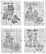 Schema punto croce Mini Calze 1e
