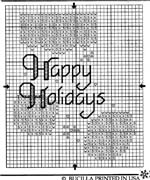 Schema punto croce Mini Calze 1j