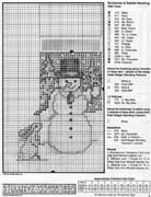 Schema punto croce Mini Calze 2c
