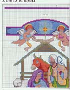 Schema punto croce Presepe 3