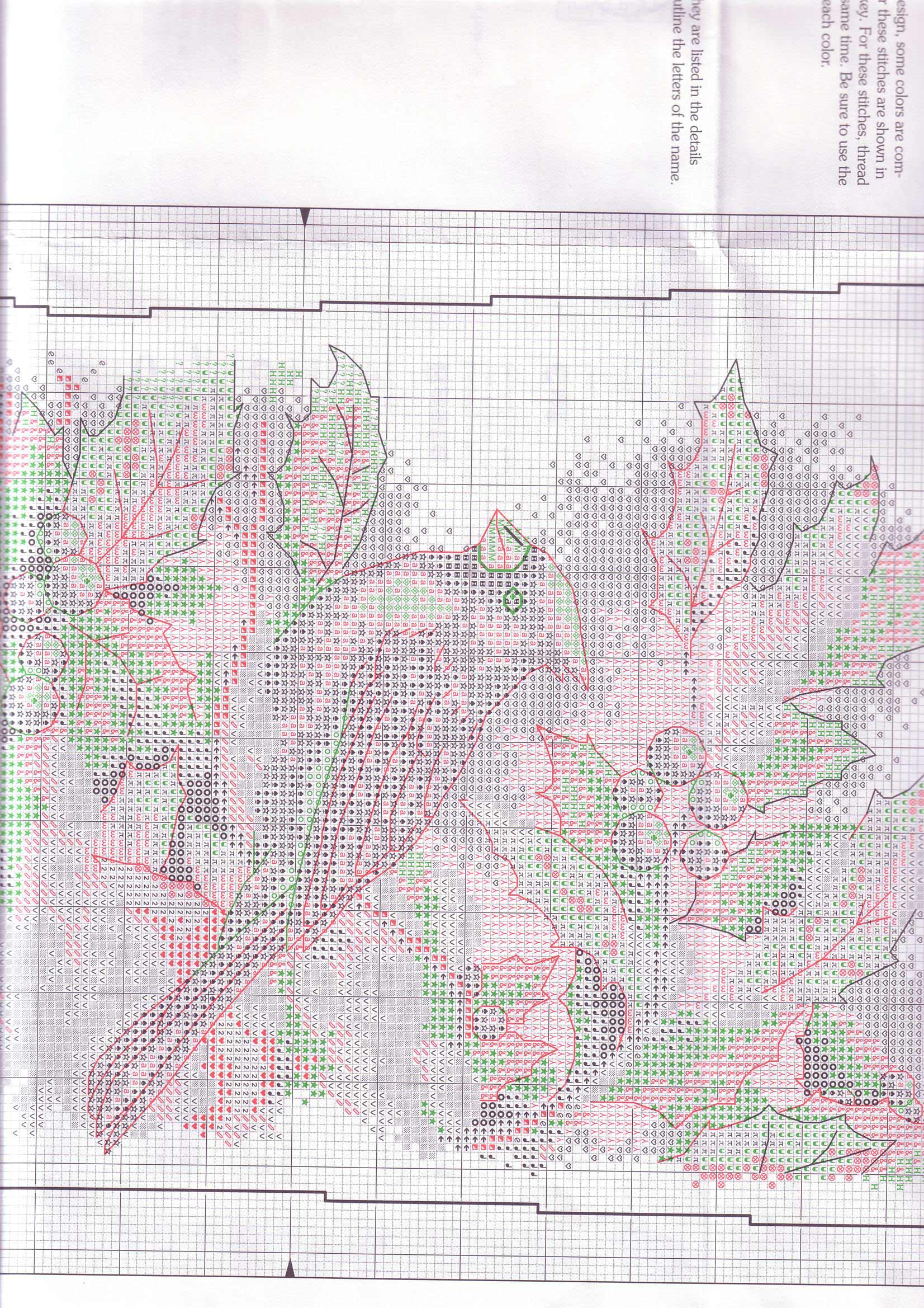 Schema punto croce Uccelli Neve 4