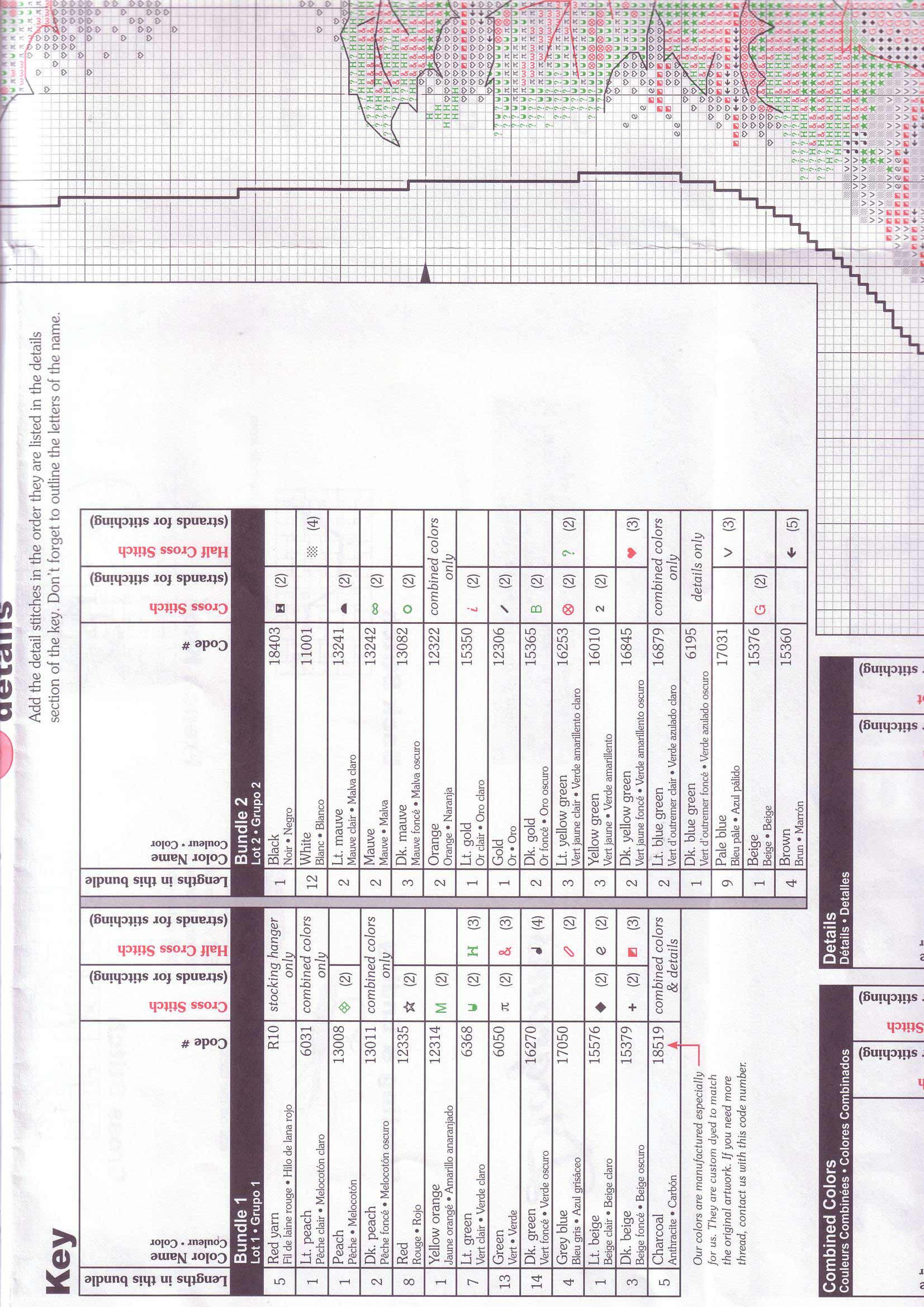 Schema punto croce Uccelli Neve 7