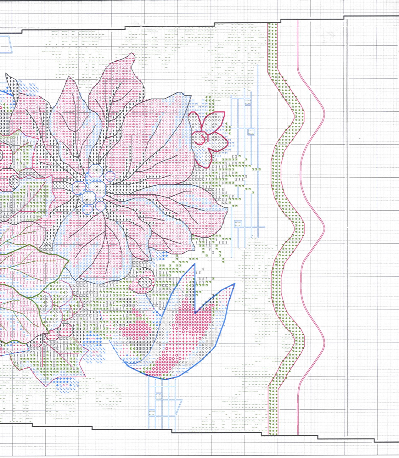Schema punto croce Vacanze 1b