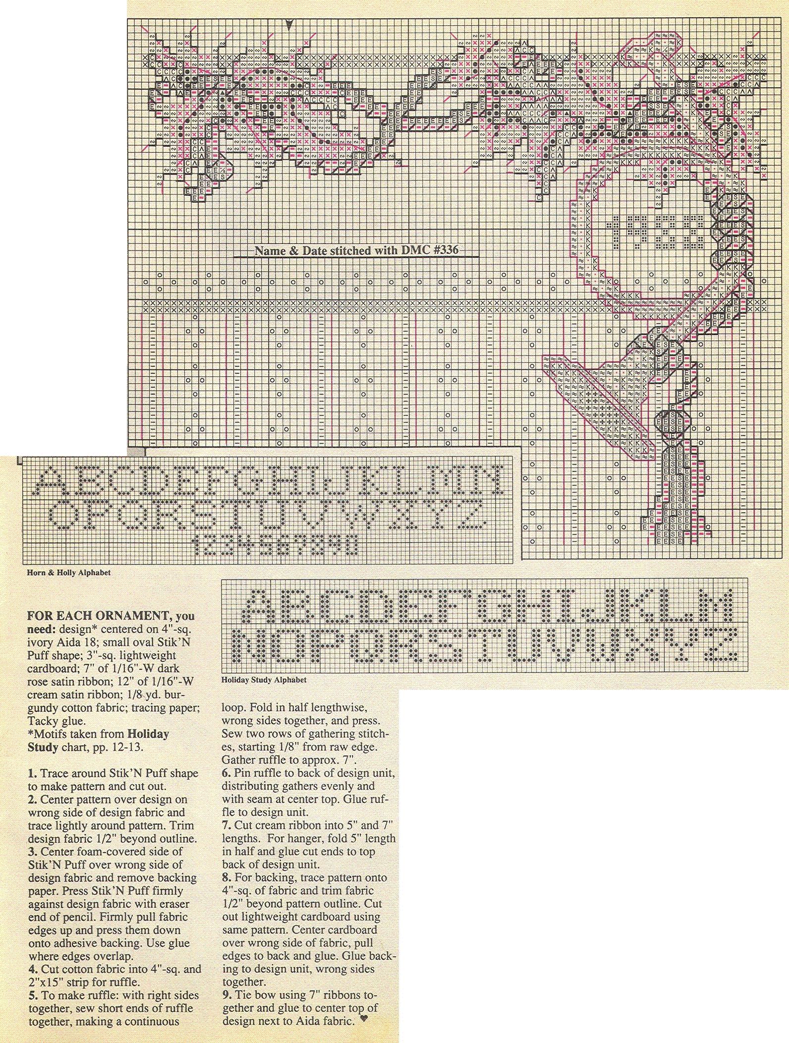 Schema punto croce Vacanze Studio 1d