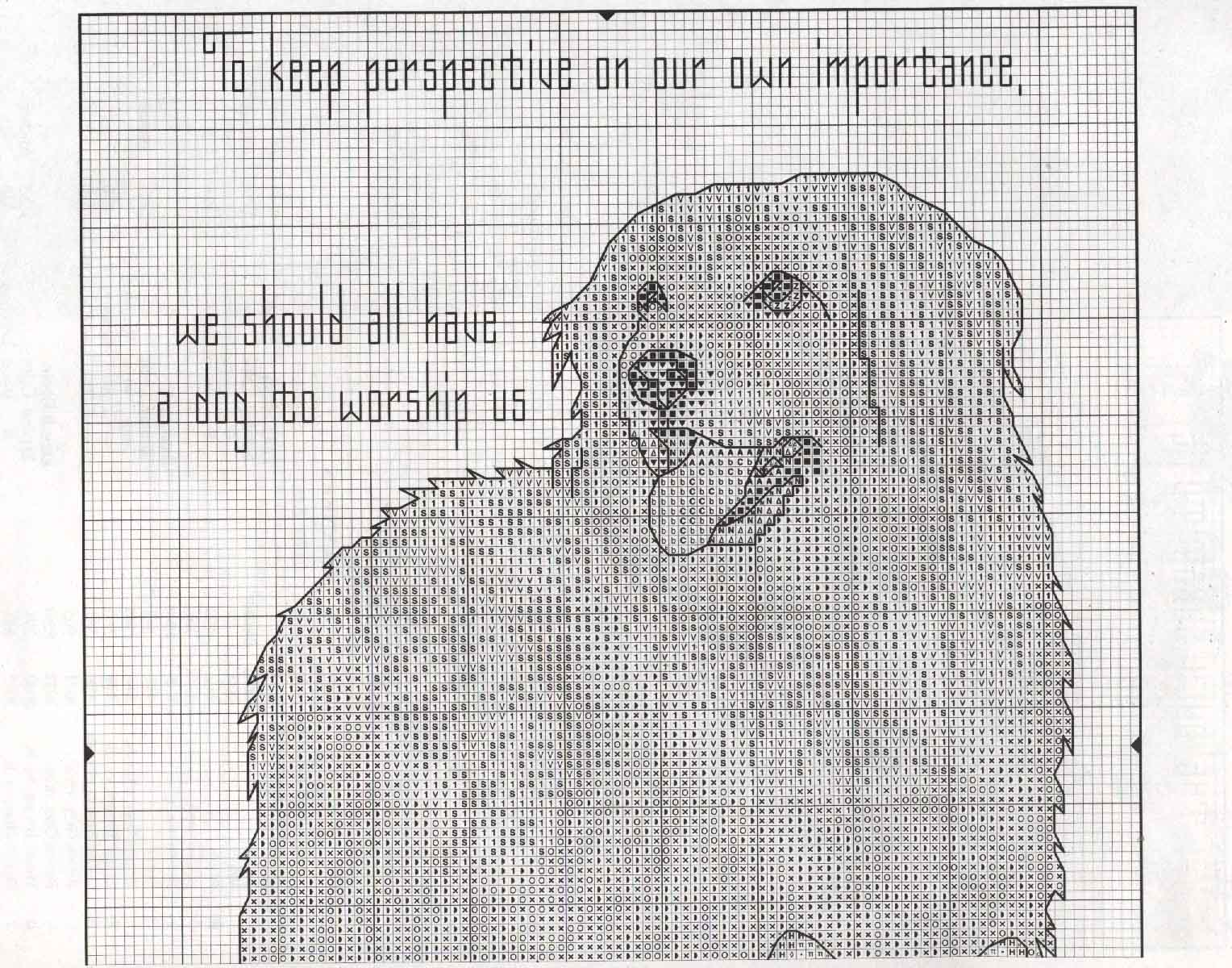 Schema punto croce Dogs Collection 6