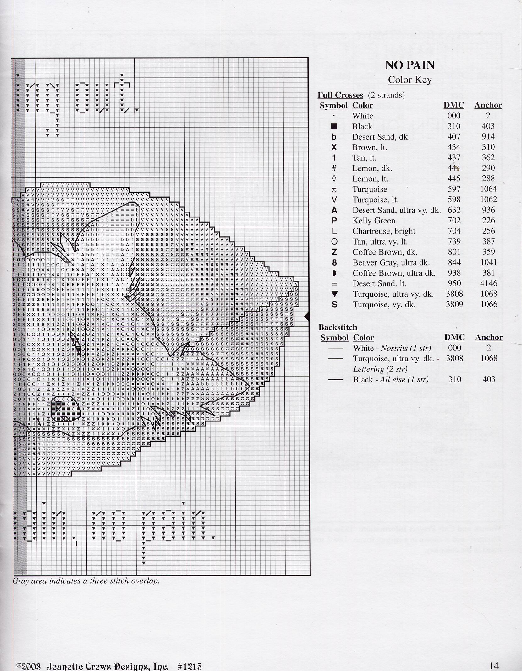 Schema punto croce Cane Dorme 2