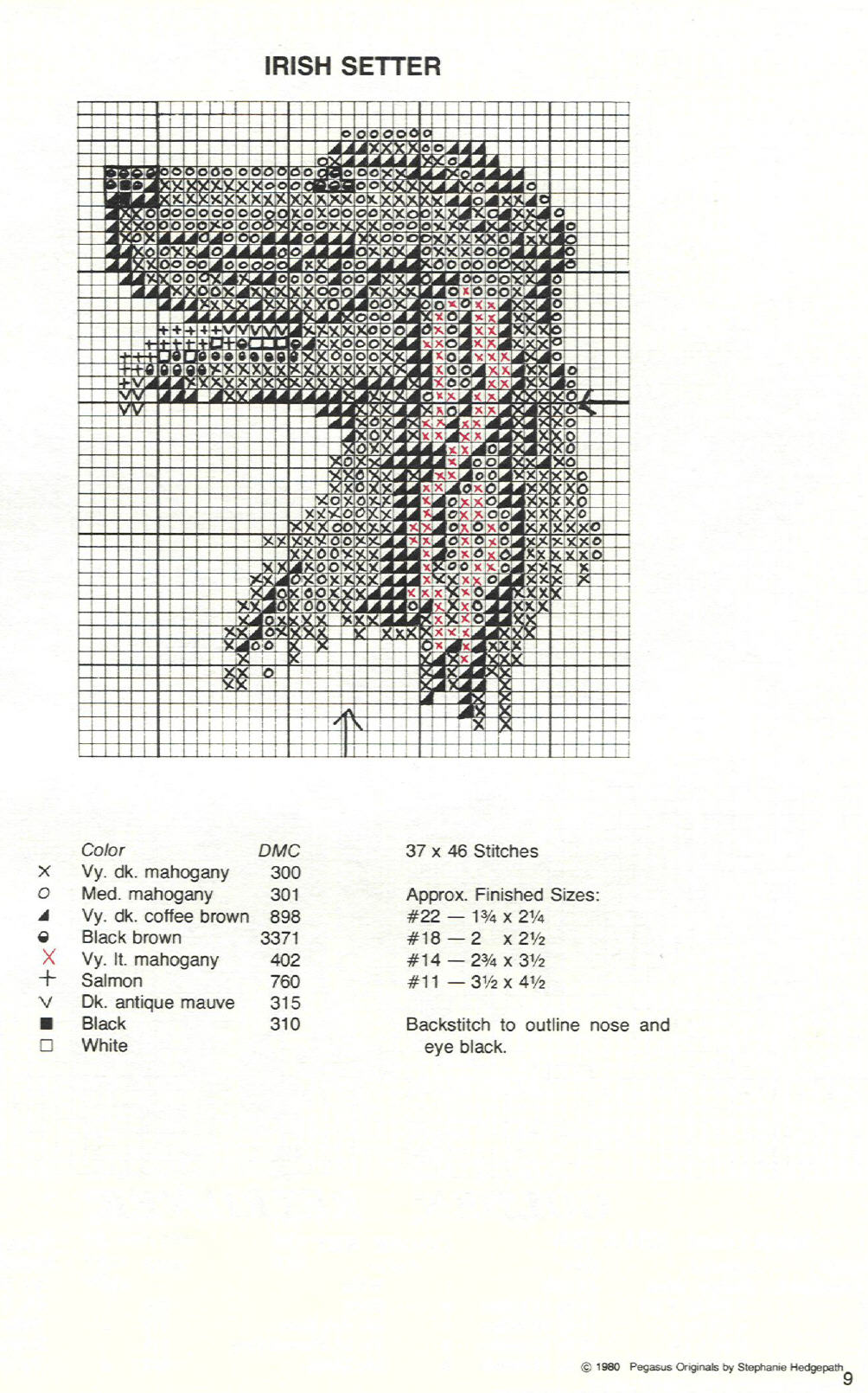 Schema punto croce Setter