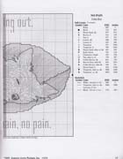 Schema punto croce Cane Dorme 2