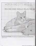 Schema punto croce Cane E Gatto 1