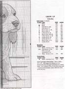 Schema punto croce Cane Grande 2