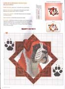 Schema punto croce Cane Marrone