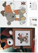 Schema punto croce Cani Abbracci