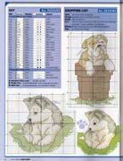 Schema punto croce Cuccioli Cani 2