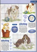 Schema punto croce Cuccioli Cani 3