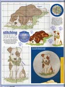 Schema punto croce Cuccioli Cani 4