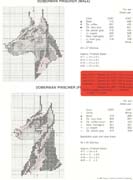 Schema punto croce Doberman