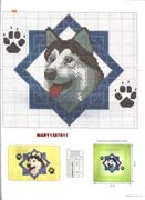Schema punto croce Husky