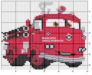 Schema punto croce Pompieri