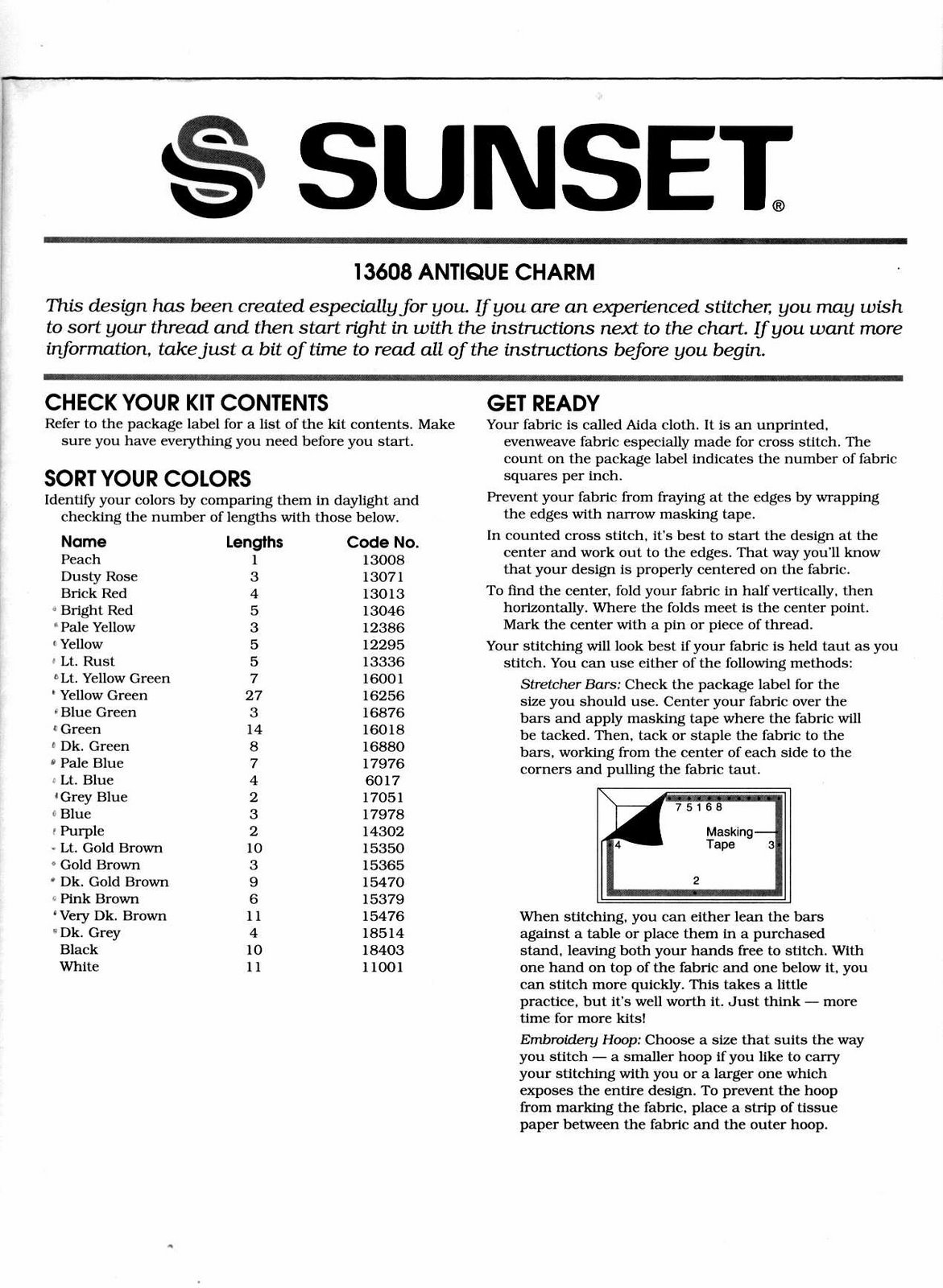 Schema punto croce Antique Charm 06