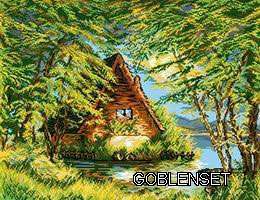 Schema punto croce Baita 01