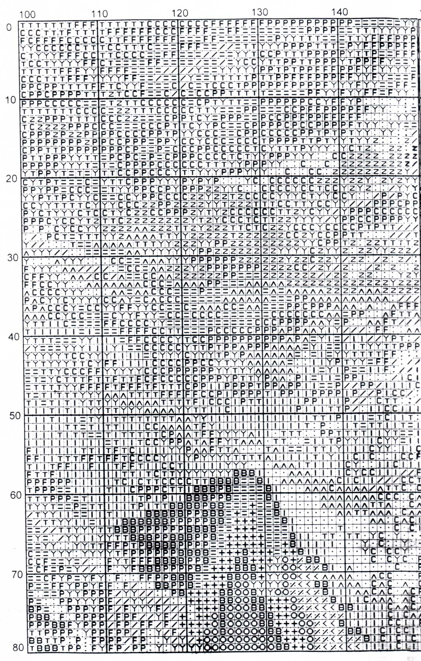 Schema punto croce Baita 04