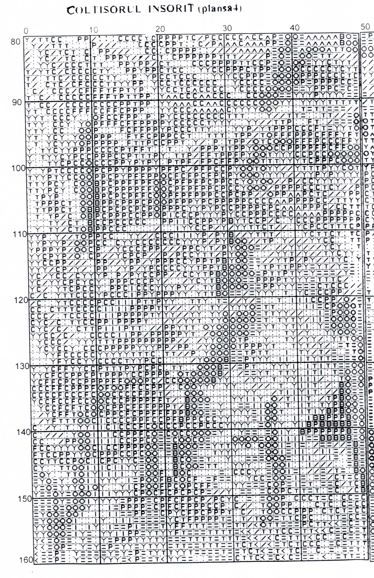 Schema punto croce Baita 08