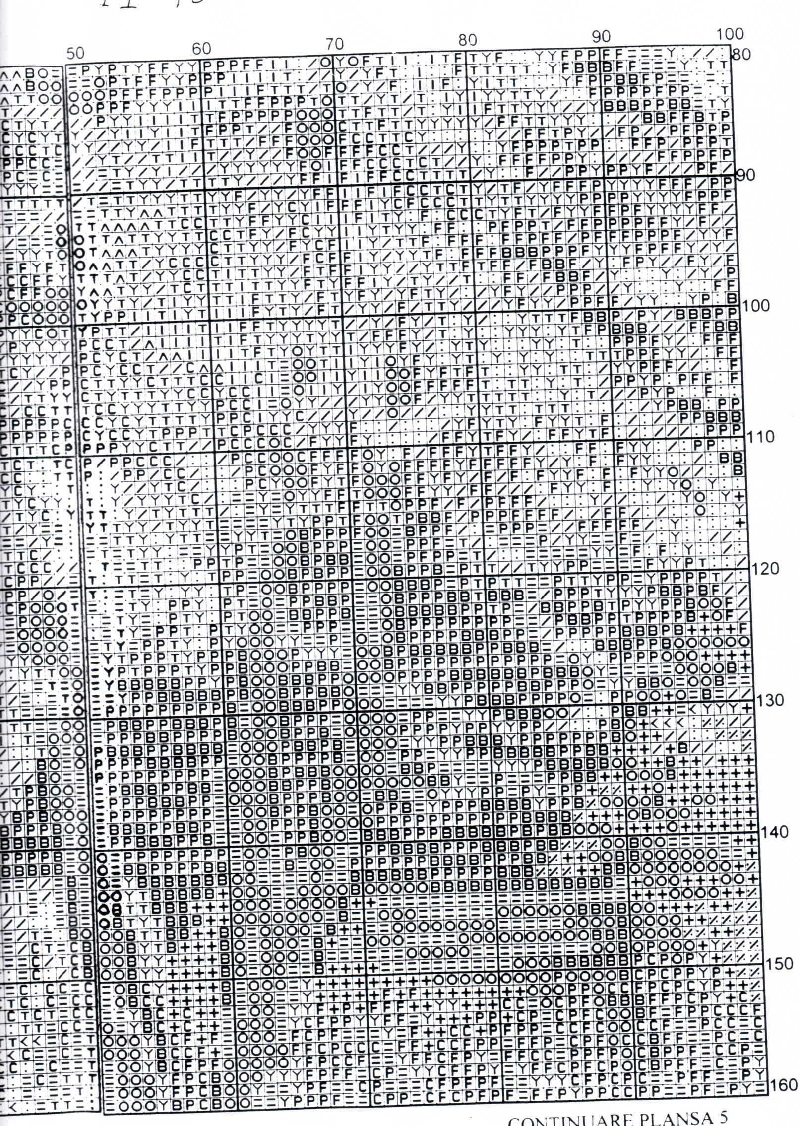 Schema punto croce Baita 09