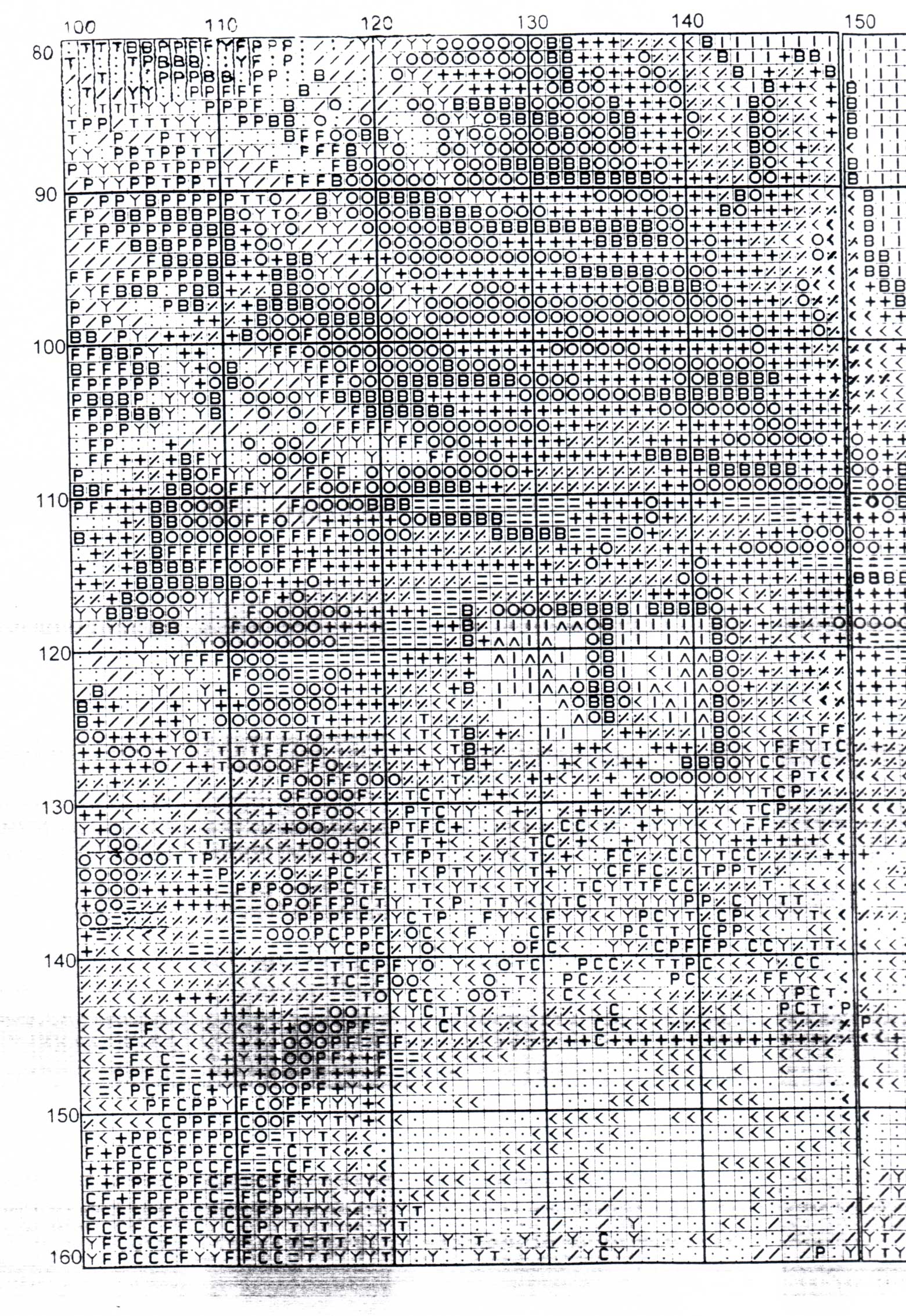Schema punto croce Baita 10