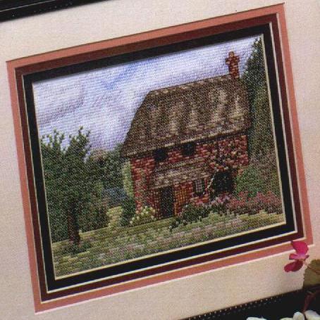 Schema punto croce Brick Cottage 01