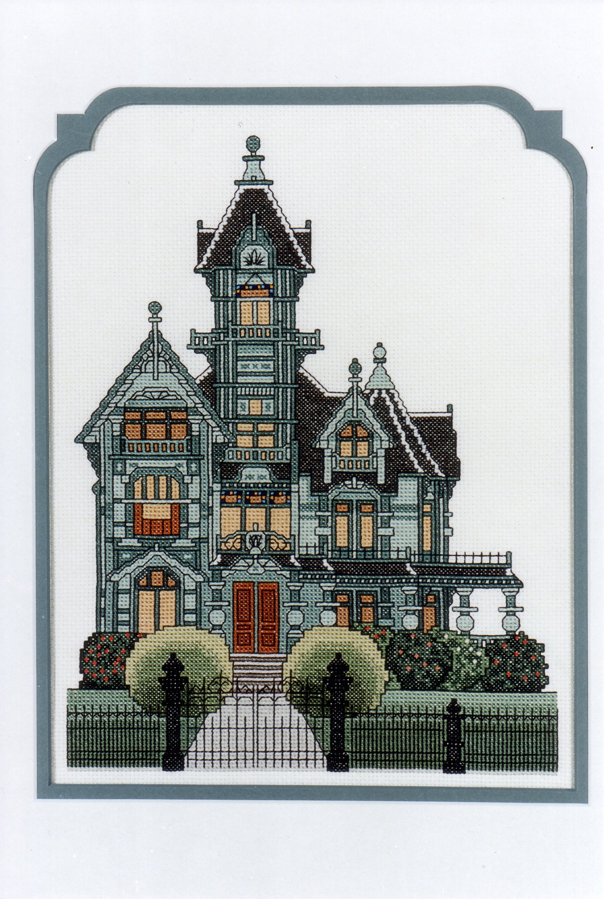 Schema punto croce Carson Mansion 01