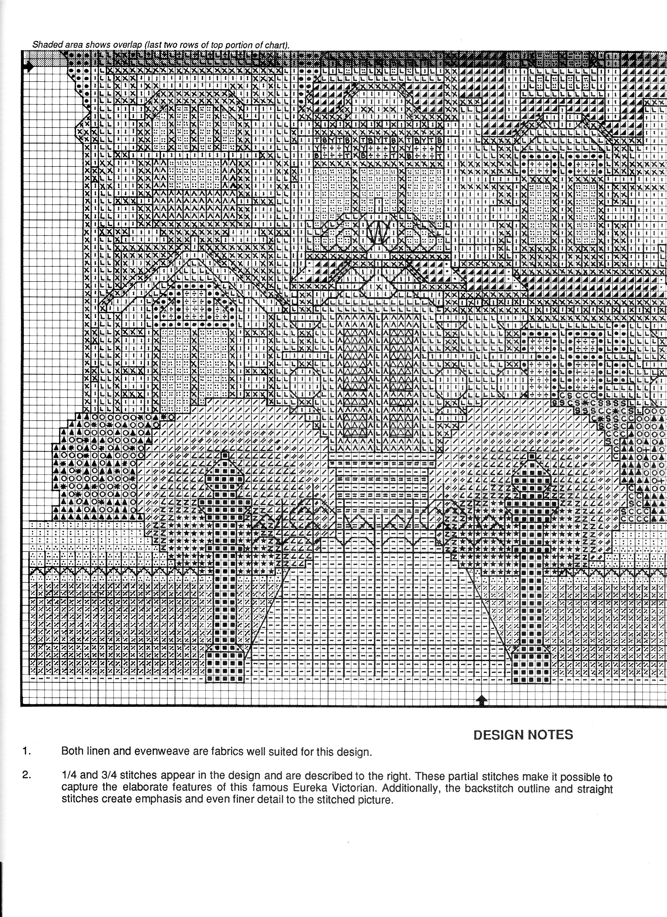 Schema punto croce Carson Mansion 04