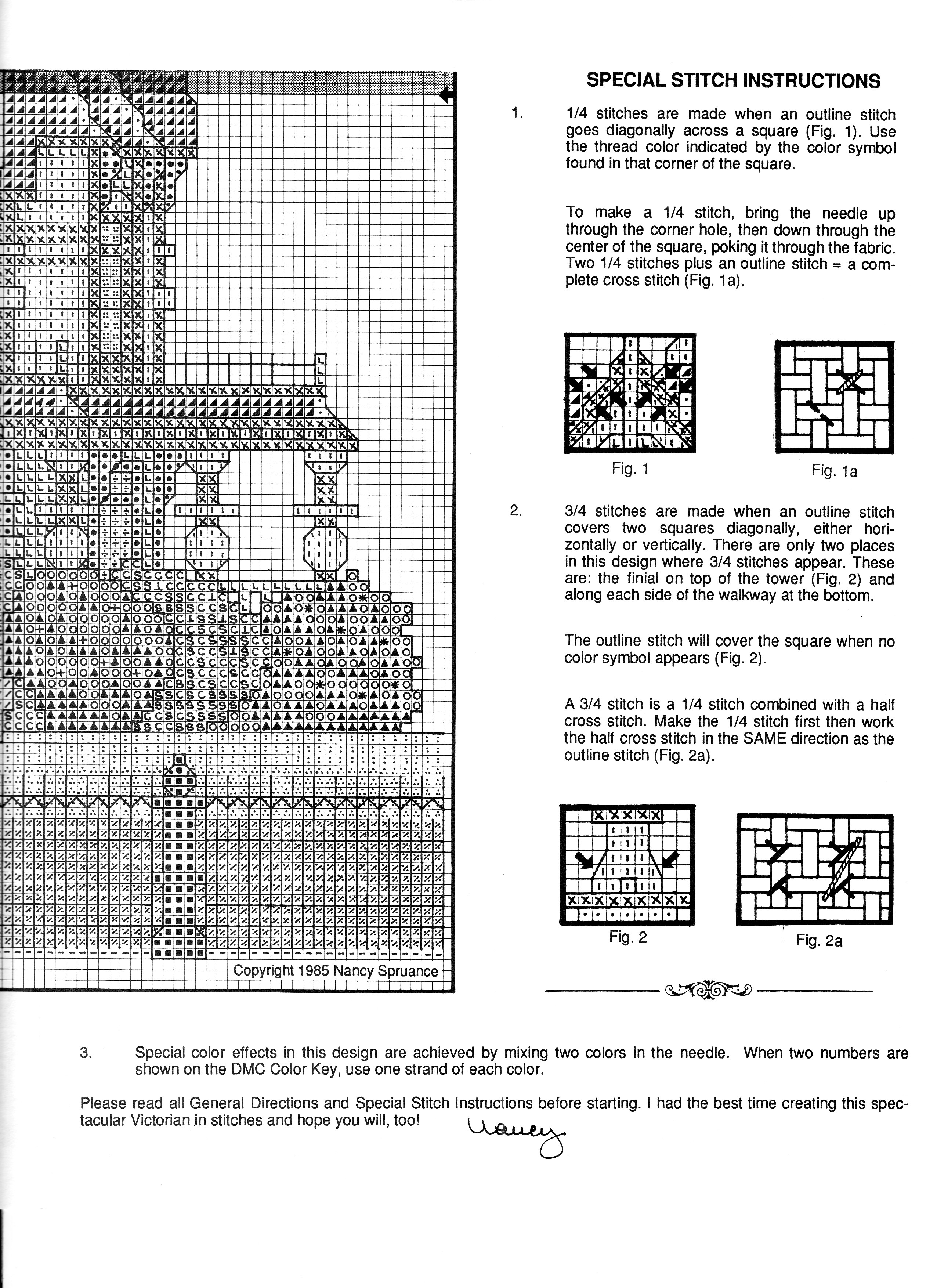 Schema punto croce Carson Mansion 05
