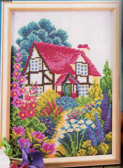 Schema punto croce Casa Campestre 01