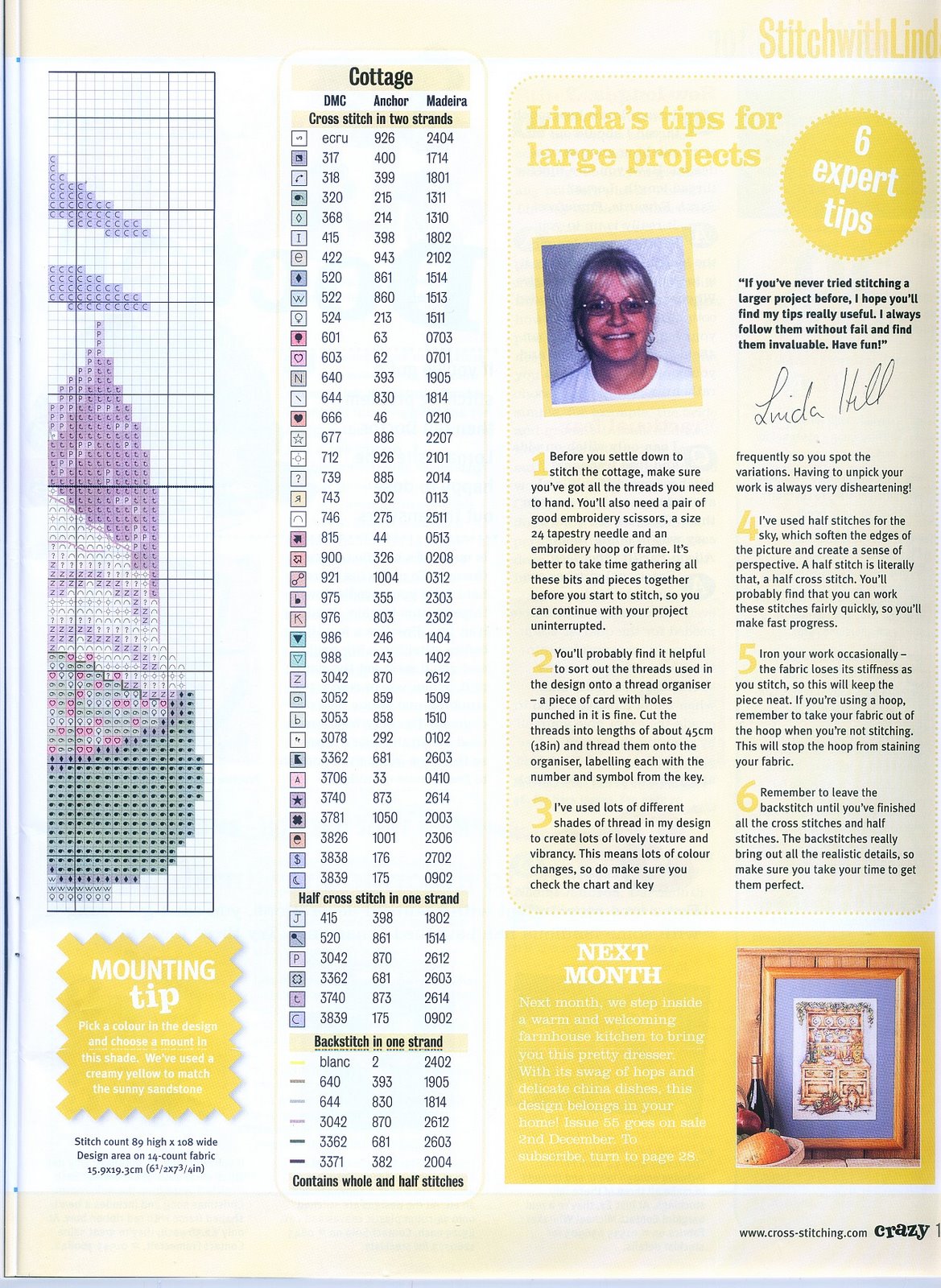 Schema punto croce Casa Con Giardino 07