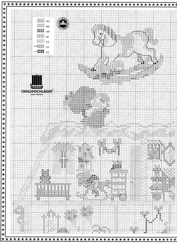 Schema punto croce Casa Delle Bambole 02