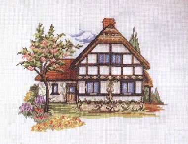 Schema punto croce Casa Di Campagna 01