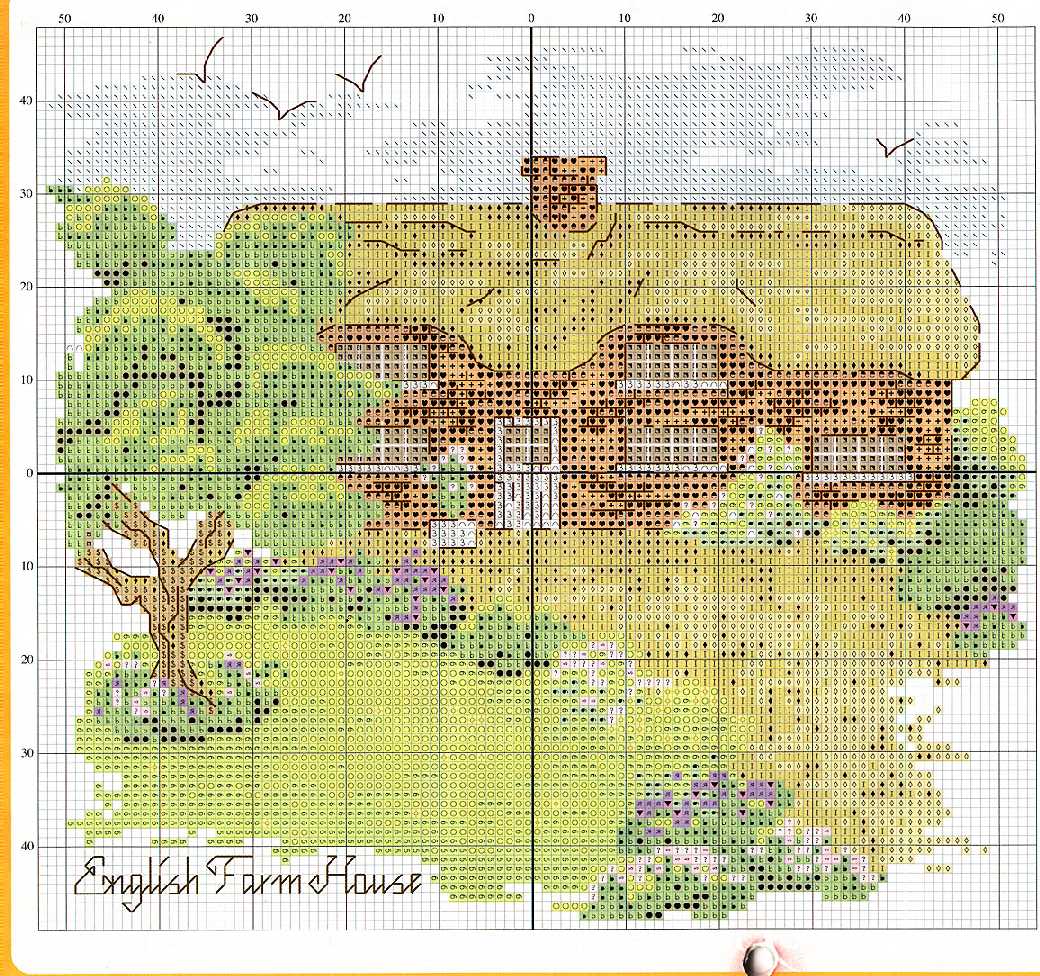 Schema punto croce Casa Fazenda Inglesa 02