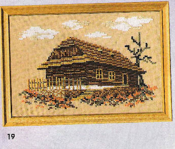 Schema punto croce Casa Madeira 01