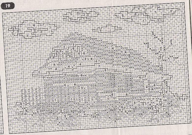 Schema punto croce Casa Madeira 02