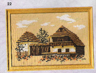 Schema punto croce Casa Madeira 03