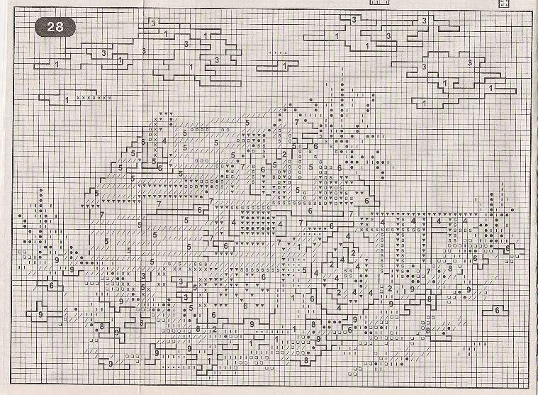 Schema punto croce Casa Madeira 06