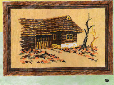 Schema punto croce Casa Madeira 11