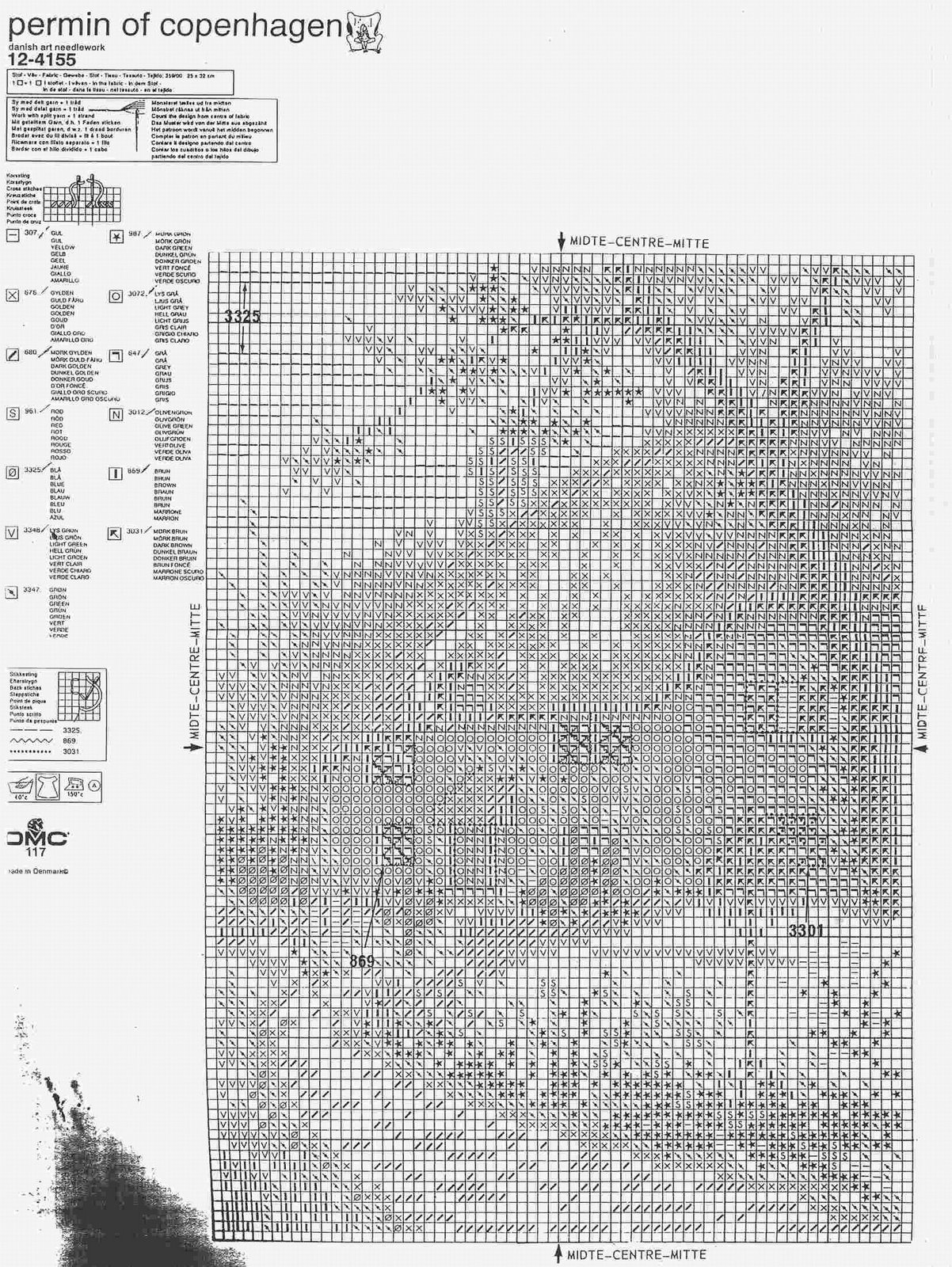 Schema punto croce Casa Tetto Paglia 02