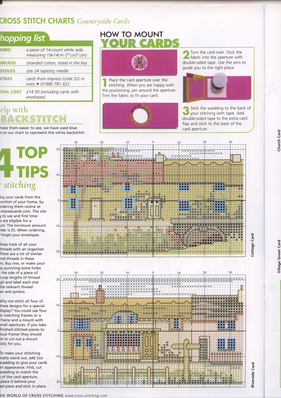 Schema punto croce Casas 04