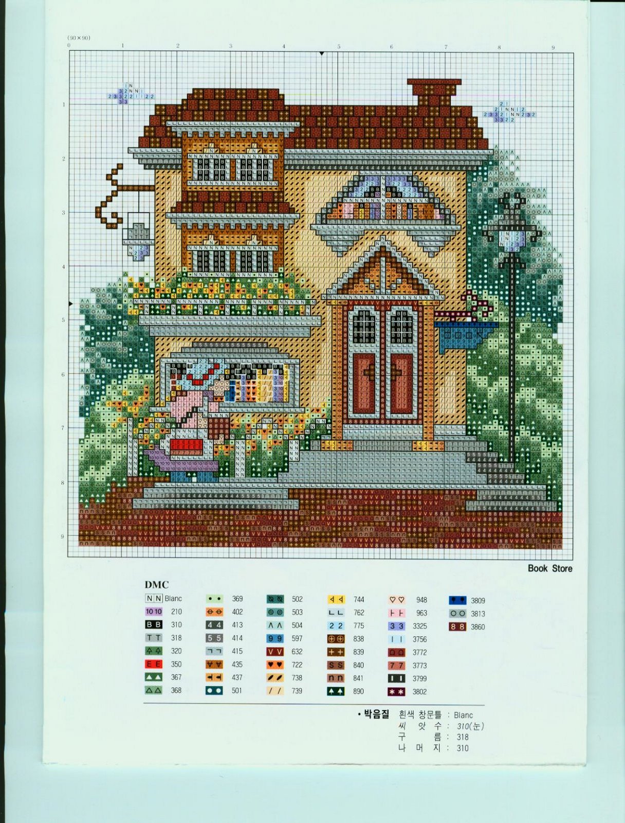 Schema punto croce Casas 32