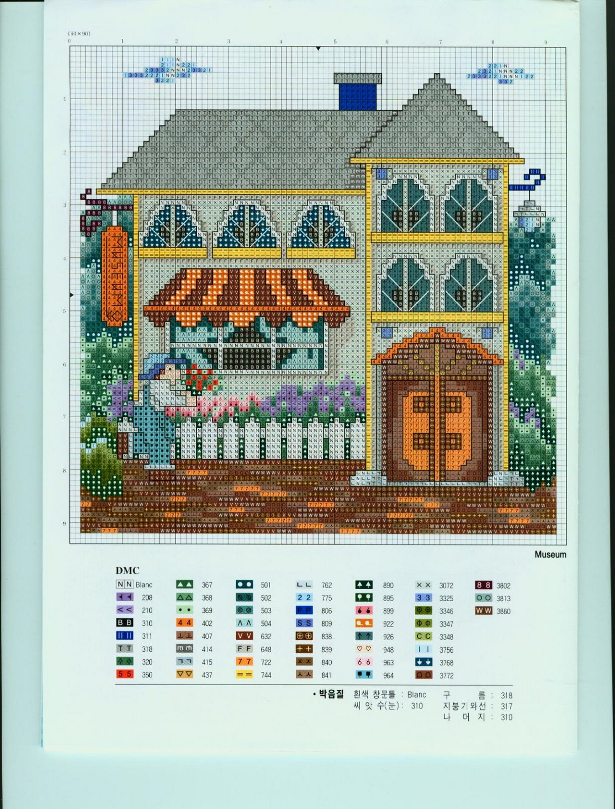 Schema punto croce Casas 36